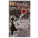 ダイカット クリア ステッカー ビッグ シール バンクシー Balloon Girl Banksy ゼネラルステッカー 耐水耐光仕様 ART オフィシャル通販 メール便可