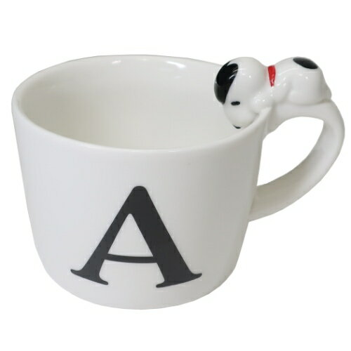 フィギュア付き イニシャル マグ マグカップ スヌーピー アルファベット A ピーナッツ マリモクラフト プレゼント v-2103kzcp 100円クーポン