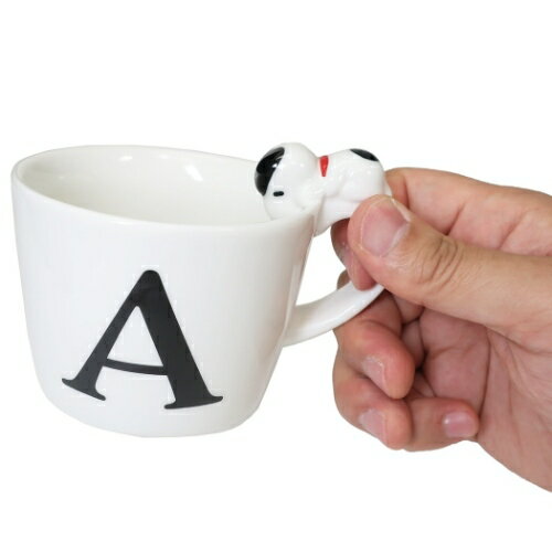 フィギュア付き イニシャル マグ マグカップ スヌーピー アルファベット A ピーナッツ マリモクラフト プレゼント v-2103kzcp 100円クーポン