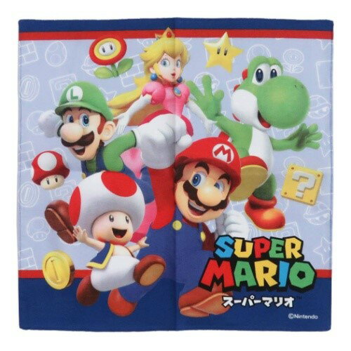 コットン ハンカチーフ ハンカチ スーパーマリオ 集合 サンアート 新学期準備雑貨 メール便可 コットン ハンカチーフ ハンカチ スーパーマリオ 集合 サンアート 新学期準備雑貨 メール便可