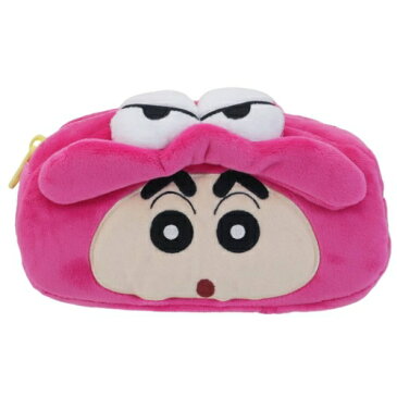 ぬいぐるみ フェイス ペンポーチ ペンケース クレヨンしんちゃん 着ぐるみワニ山さん ティーズファクトリー 筆箱 アニメ