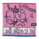 制菌 ジャガード ハンカチタオル ミニタオル BT21 コミックタッチ COOKY LINE FRIENDS 丸眞 プレゼント メール便可