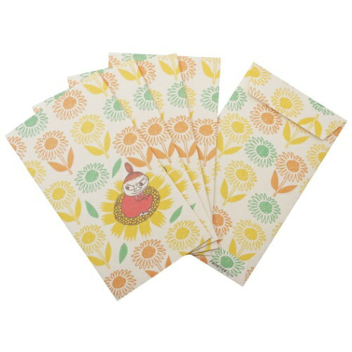 和紙 ポチ袋 5枚セット ぽち袋 ムーミン 伊予和紙 フラワー リトルミイ 北欧 フロンティア 大人可愛い 和風文具 ステーショナリー メール便可のサムネイル