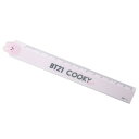ダイカットマスコット付き 14cm 定規 ものさし BT21 COOKY LINE FRIENDS カミオジャパン 新学期準備文具 商品 メール便可