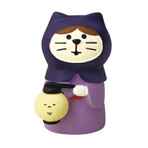 ねこずきん お忍び マスコット お月見 満月だんらん concombre デコレ インテリア プレゼント かわいい