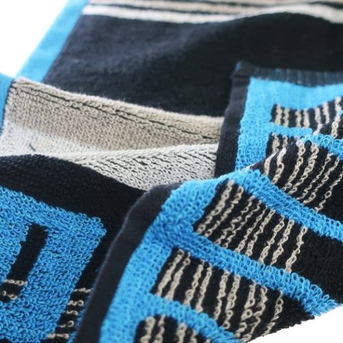 ジャガード ハンカチタオル ミニタオル PUMA プーマ ブルー ナストーコーポレーション 汗拭きタオル スポーツブランド メール便可