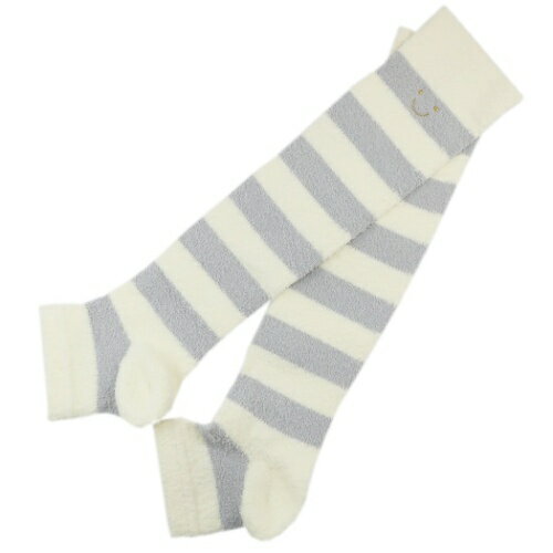 ボーダースマイル ふわふわ 着圧ソックス 女性用 ナイトソックス アイボリー FRIENDSHILL フレンズヒル 靴下 ウォーマー雑貨 防寒用品 プレゼントのサムネイル