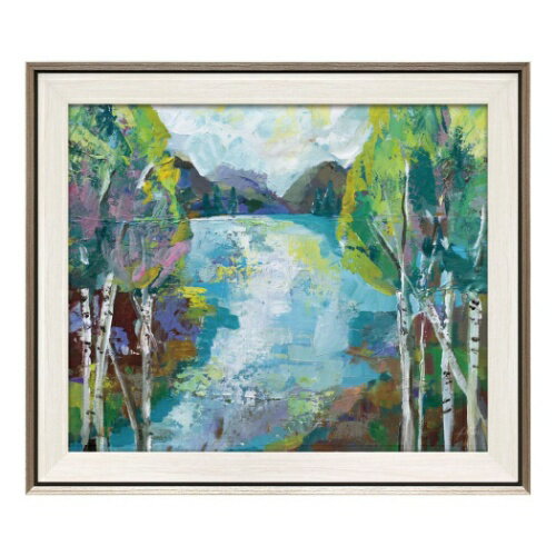 Jeanette Vertentes 額付き ポスター ジャネットヴェルテンテス バーチ ポンド ユーパワー JV-17001 ギフト インテリア 取寄品【プレ...