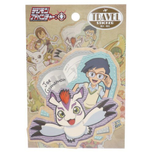 ビッグ シール トラベル ステッカー デジモンアドベンチャー 城戸丈＆ゴマモン エンスカイ 耐水 耐光 ..