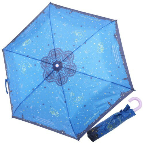 折りたたみかさ 折畳耐風傘 リトルツインスターズ キキ＆ララ ナイト サンリオ ジェイズプランニング 安全ろくろ採用のサムネイル