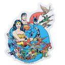 シール ステッカー ビニール ダイカット ジャスティスリーグ オールスター DCコミック スモールプラネット デコシール 防水 メール便可