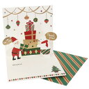 ポップアップ ミニカード クリスマスカード ツリー APJ 封筒付きグリーティングカード Xmas メール便可の商品画像