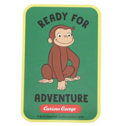 ステッカー ダイカット ビニール おさるのジョージ アドベンチャー スモールプラネット シール デコシール 防水 絵本メール便可