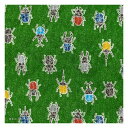 手芸用品 キルトカットクロス カブトムシ クワガタ グリーン 清原 布 生地 ファブリック 入園 入学 保育園 幼稚園 小学生 キッズ 男の子