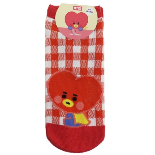 レディースソックス 女性用 靴下 BT21 TATA LINE FRIENDS カミオジャパン かわいい メール便可