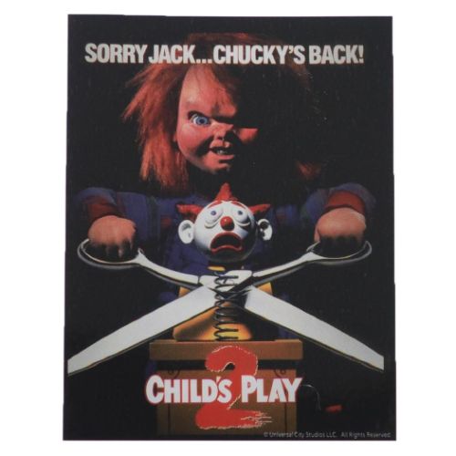 ダイカット ビニール ステッカー チャイルドプレイ2 ビッグシール ポスター スモールプラネット デコシール 耐水性 映画メール便可のサムネイル