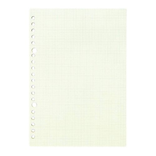 2mm grid loose leaf A5 方眼 20穴 50枚入り ルーズリーフ kleid クレイド Cream 新日本カレンダー 方眼ノート おしゃれ文具 大人 仕事 ビジネス メール便可 2