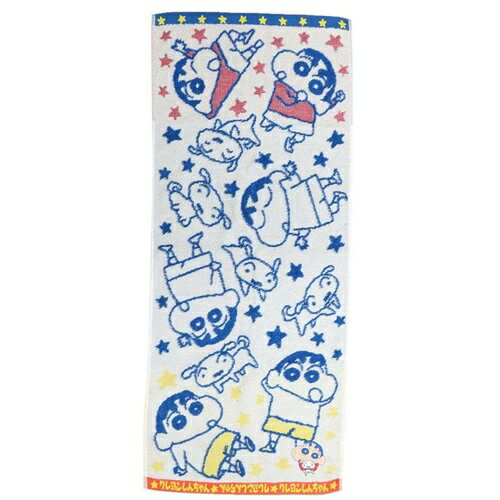 ジャガード ロングタオル フェイスタオル クレヨンしんちゃん しんのすけとシロ スモールプラネット 新..