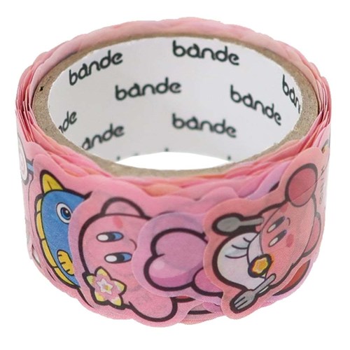 30th bande 1枚ずつめくれる マスキングテープ マステ 星のカービィ ブルー エンスカイ 10柄100枚付 手帳デコのサムネイル