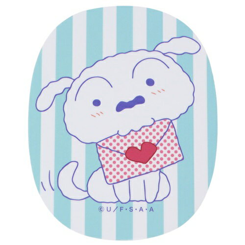 ダイカットビニールステッカー ビッグシール クレヨンしんちゃん シロ手紙 スモールプラネット デコシール 耐水性 アニメメール便可