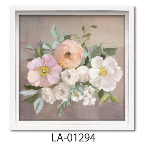 ロハスミニアートフレーム フラワーアート ジュリアプリントン ペールフローラルスプレー2 ユーパワー LA-01294 ギフト インテリア 取寄品