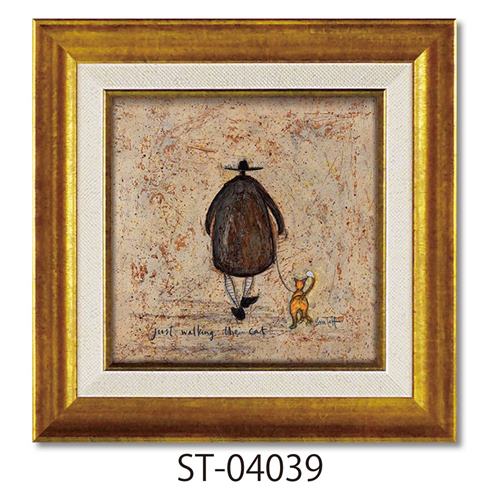 Sam Toft 額付きポスター サムトフト ネコとおさんぽ ユーパワー ST-04039 ギフト インテリア 取寄品