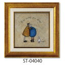 Sam Toft 額付きポスター サムトフト ずっと大好き ユーパワー ST-04040 ギフト インテリア 取寄品お祝い ギフトに おしゃれ アート インテリア 贈り物作家：サム トフト/イギリス女性作家スイートピー色のウサギ 犬と共に仕...