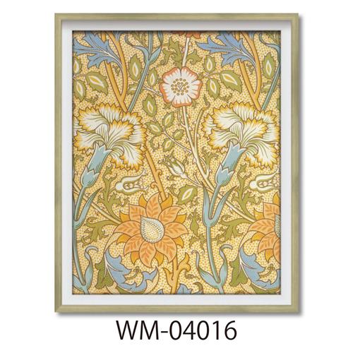 William Morris 額付きポスター ウィリアムモリス なでしことバラ ユーパワー WM-04016 ギフト インテリア 取寄品