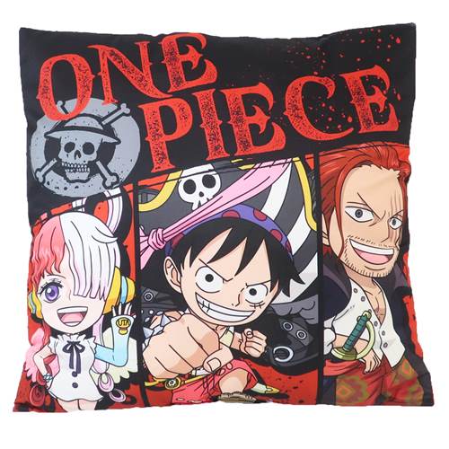 45cmスクエアクッション クッション ワンピース 劇場版 ONE PIECE FILM RED ルフィ＆シャンクス＆ウタ 少年ジャンプ ケイカンパニー インテリア雑貨 アニメ