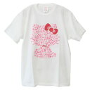 ラメプリント T-SHIRTS Tシャツ ハローキティ ホワイト Sサイズ Mサイズ Lサイズ XLサイズ サンリオ あすなろ舎 半袖 メール便可