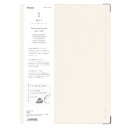 Fleek binder notes A5 8穴 ルーズリーフバインダー kleid クレイド White 新日本カレンダー おしゃれ文具 大人 仕事 ビジネス シンプル メール便可