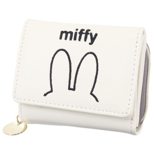 三つ折り財布 ミニウォレット ミッフィー みみシリーズ WH ディックブルーナ マリモクラフト コンパクト財布 ギフト雑貨 プレゼント 絵本のサムネイル