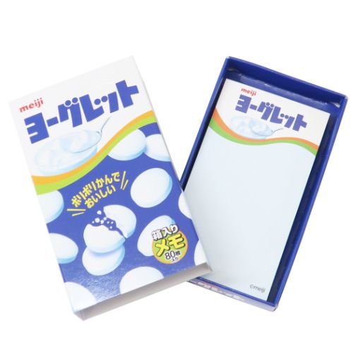 箱入りスライドメモ メモ帳 ヨーグレット お菓子パッケージ funbox おもしろ 文具 メール便可のサムネイル