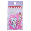 ダイカットミニステッカー ビニールシール スイマー 19 SWIMMER ゼネラルステッカー 耐水耐光 バイク 自転車 スマホ デコステッカー メール便可