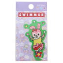 ダイカットミニステッカー ビニールシール スイマー 24 SWIMMER ゼネラルステッカー 耐水耐光 バイク 自転車 スマホ デコステッカー メール便可