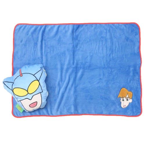 ブランケットインクッション ひざ掛け毛布 クレヨンしんちゃん アクション仮面 スモールプラネット プレゼント ウォーマー雑貨 アニメ
