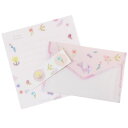 レターセット 可愛い 手紙セット タムラミキ Flower Tamura Miki APJ 封筒＆便箋 おしゃれ かわいい 文具 イラストレーター メール便可