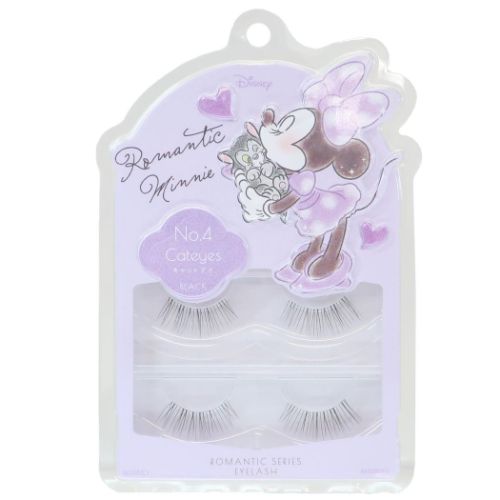 アイラッシュ No.4 キャットアイ つけまつげ ミニーマウス ブラック ロマンティックミニー ディズニー 粧美堂 つけまつ毛 コスメ雑貨 メール便可