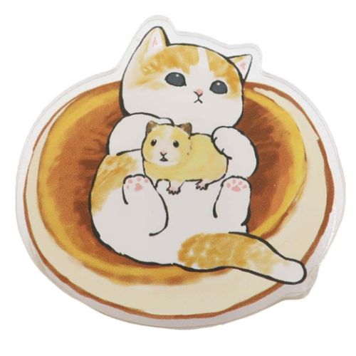 アクリルクリップ クリップ モフサンド ぱんけーき mofusand マリモクラフト 事務用品 文具 メール便可のサムネイル