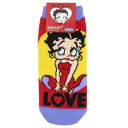 レディースソックス 女性用靴下 ベティブープ ラブ BETTY BOOP スモールプラネット キャラックス 大人向け メール便可