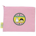 コットンポーチ コスメポーチ ミッフィー ちびまる子ちゃん miffy meets maruko バッジ スモールプラネット 化粧ポーチ 小物入れ メール便可(4)