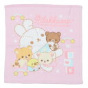 プリントウォッシュタオル ハンドタオル リラックマ うさうさベビー サンエックス 犬飼タオル プレゼント かわいい メール便可(4)