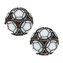 ミニワッペン 2枚セット ワッペン サッカー 新入学 お気に入りシリーズ 清原 手芸用品 アイロン接着 入園 幼稚園 小学生 キッズ 子ども メール便可