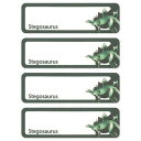 シール&アイロン両用ネームラベル 4枚セット 名前ラベル ステゴサウルス 新入学 恐竜 ダイナソーワールド お気に入りシリーズ 清原 手芸用品 アイロン接着 入...