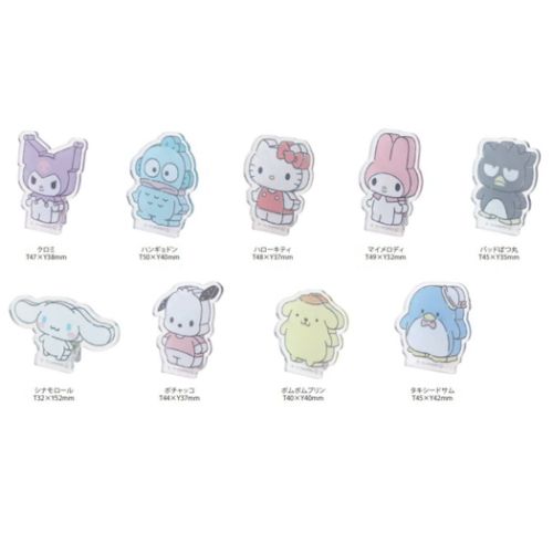 ダイカットスタンドクリップ全9種 アクリルクリップ サンリオキャラクターズ サンリオ エムプラン コレクション文具 メール便可のサムネイル