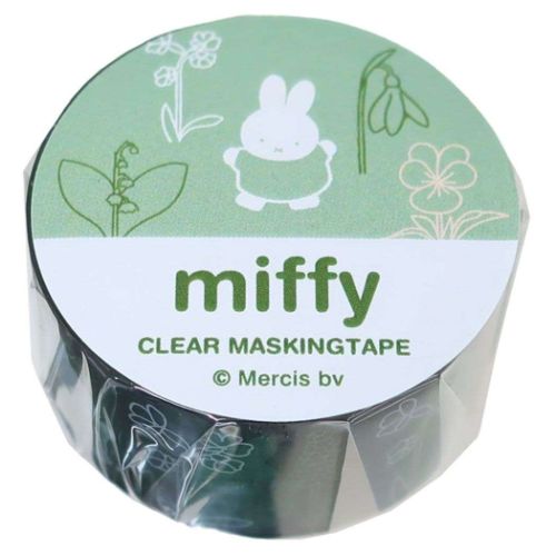 クリア20mmマステ マスキングテープ ミッフィー garden ディックブルーナ Green Flash デコテープ 手帳..
