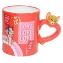 磁器製マグ マグカップ トムとジェリー LOVE ジェリー&チェリー ワーナーブラザース サンアート プレゼント ギフト