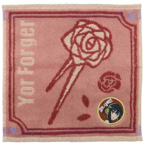 ジャガードハンカチタオル ミニタオル スパイファミリー SPY FAMILY ヨル アイコン 少年ジャンプ 丸眞 汗拭きタオル アニメメール便可