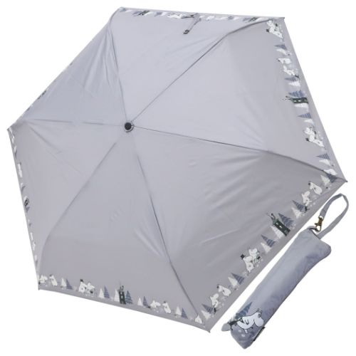 ムーミン 3段折りたたみ傘 折畳傘 ムーミン 帰り道 北欧 カミオジャパン 晴雨兼用 折り畳み傘 かわいい