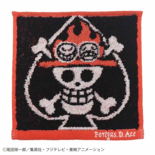 まめタオル ミニタオル ワンピース ONE PIECE ミニエース 少年ジャンプ バンダイ プチタオル ミニハンカチ アニメメール便可